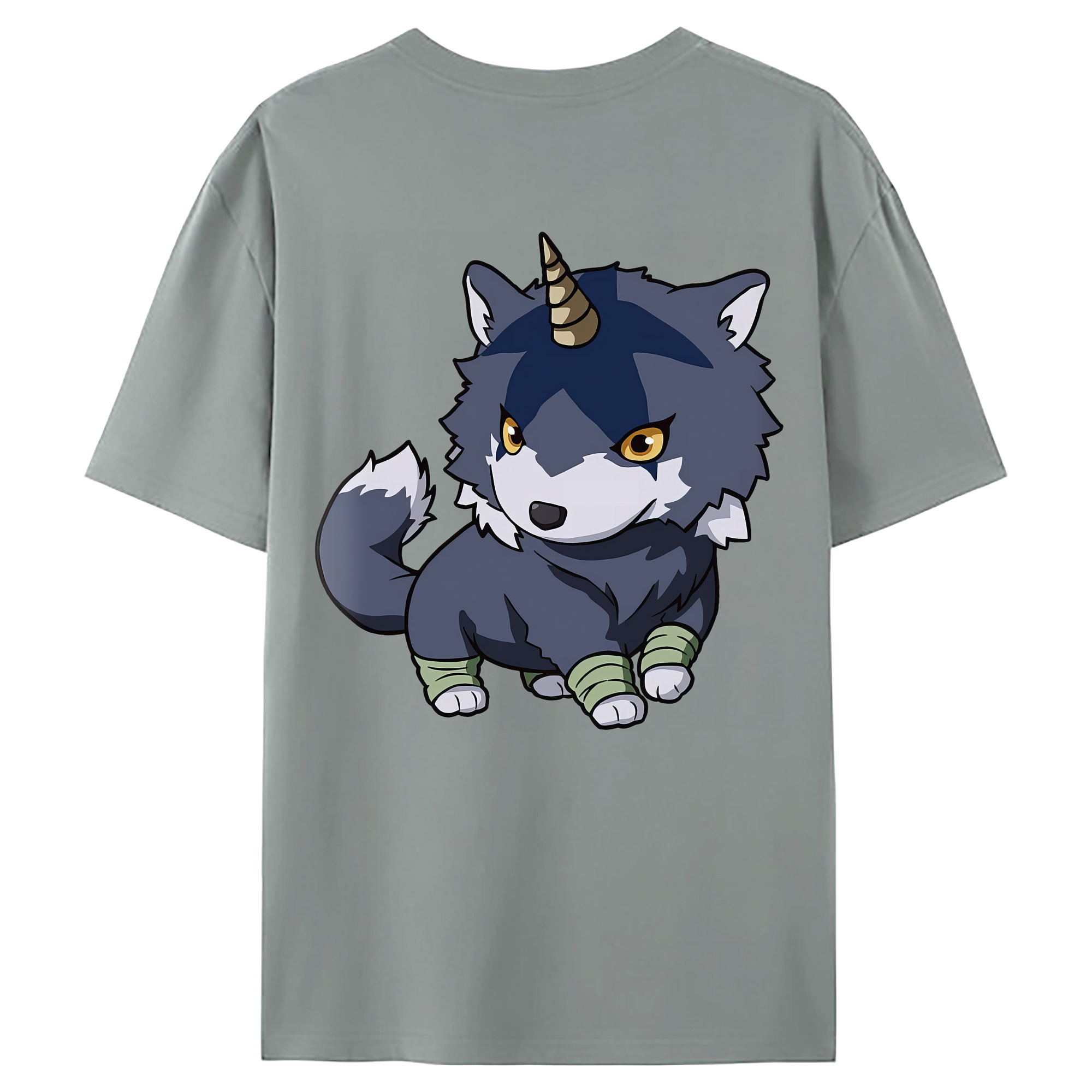 （画像用） 転スラ Regarding Reincarnated to Slime 綿100％ メンズ半袖Tシャツ（バックプリント） 通気性